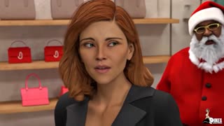 Polna žena vzame masivno palico od Santaja v divji akciji