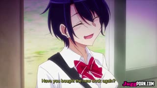 Sexy student bangs her classmate's thick shaft in wild hentai action