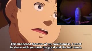 Goth MILF's huge tits heave with lust watching Imaria hentai episode 3