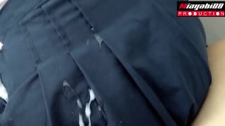 Fode buceta e bunda grande da estudante tailandesa debaixo da saia