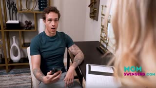 sneaky redhead milf swap at backyard group feast