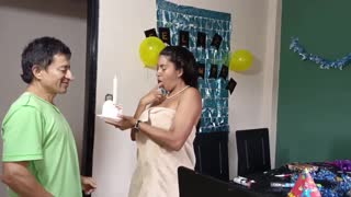 real homemade latina blowjob celebrates her big birthday