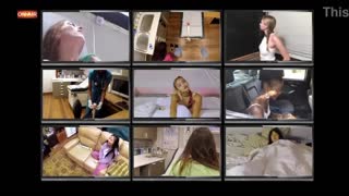 Destiny DOA Sopporta Orgasmio Forzato con Hitachi da Infermiera Latex