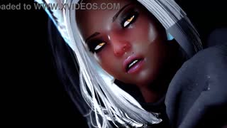 slutty bunny girl takes werewolf knot deep in doggystyle breeding