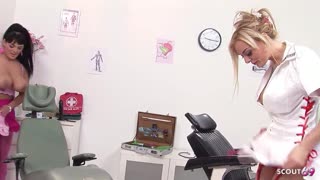 Jasmine Black MILF Ninfa Grandi Tette Naturali Ingannata in Trio FFM Ospedale