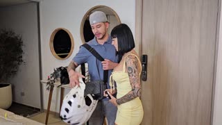 Petite virgin Luna Vitaler skips class for Danner Mendez's first-time cock ride