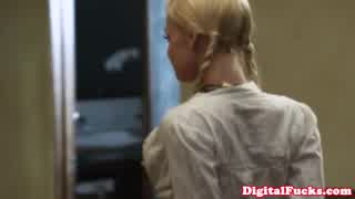 Busty Blonde Jesse Jane Delivers Closeup Suck and Fuck