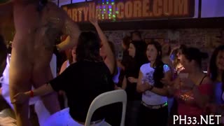 Strippers Dive Into Hardcore Group Fucking Action