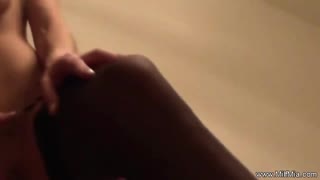 Blonde milf strip teases her big tits