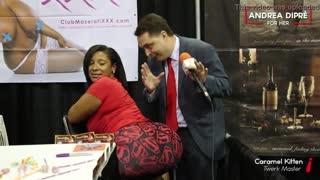 andrea diprè dominates caramel kitten's twerking curves in bold hardcore pounding