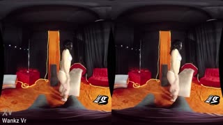 שלישייה עם 2 סטריפריות סקסיות ב-VR