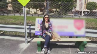 crystal rae trades her phone for a wild ride on bang bus