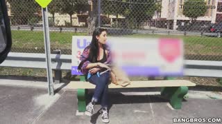 crystal rae trades her phone for a wild ride on bang bus