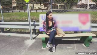 crystal rae trades her phone for a wild ride on bang bus