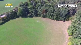 czech girl masturbates outdoors with deep pleasure