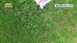 czech girl masturbates outdoors with deep pleasure