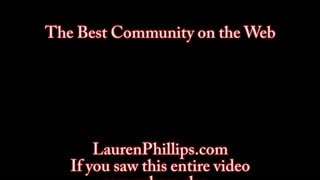 紅髮攝影機妹Lauren Phillips抖擠巨乳獨玩