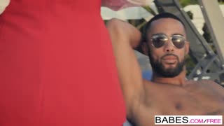 Bianca Resa Swoons as Stallion Pounds Her in Black is Better Babes Sun Scene