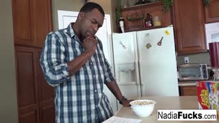 nadia white, ready for that interracial threesome with two bbc creampies?