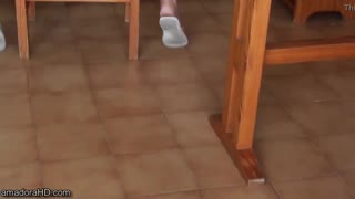 guy spies on homemade ass play in voyeur style