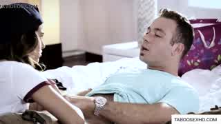 Hot babe tries sucking cock with wild oral sex and ass licking action