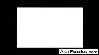 Asa Akira dives into a steamy threesome, trading pussy licks and fucks with pornstars