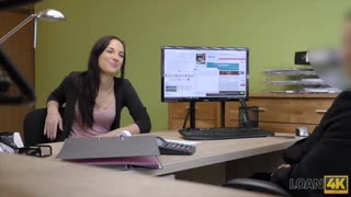 Loan4k. Horny agent enjoys anal pleasure