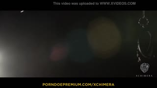 xchimera drips wax on zazie skymm's stockings for tied anal fingering and cumshot 😈💦🔥