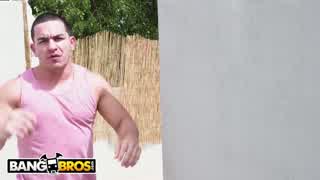 Busty neighbor Alesandra gets spied on by Peter Green