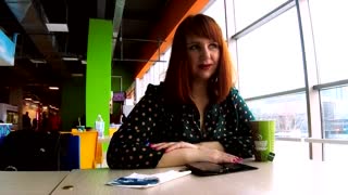 bbw milf flashes big natural boobs in mall then rides cock hard