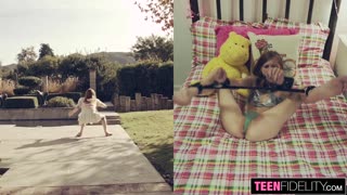 痩せたティーンアヴァ・パーカーが荒々しくファックされクリームパイされた無力感