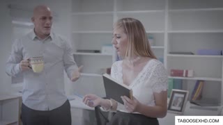 Blonde milf boss spreads legs for office pounding after seduction