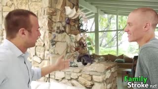 Blinded woman takes double penetration in hardcore threesome