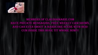 Claudia Marie, did that black stud's creampie get you pregnant?