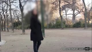 Большосиськая 18+ девчонка на кастинге в хардкорном порно