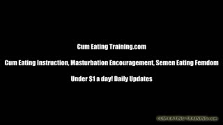 Eat your cum off my big tits cei
