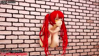 Storbrystet pige fast i væg 😏