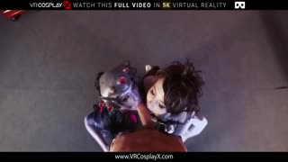 vrcosplayx overwatch parody threesome with latina milf hardcore vr