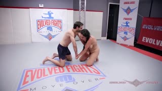 Charlotte Cross wrestles nude then begs Jake Adams to fuck her senseless