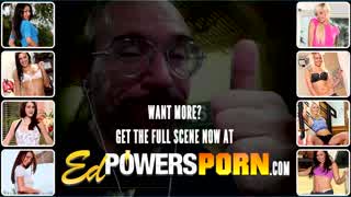 Amateur newbie gets pussy eaten then sucks Ed Powers hard