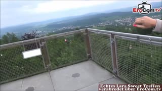 Teen Ebony Tedesca 18+ Sgattaiola in Appuntamento Caldo all'Aperto nel Bosco