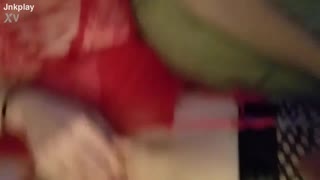 amateur brunette fingers her wet pussy