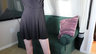 Silly bloopers reveal skinny camgirl's strap-on amateur fails