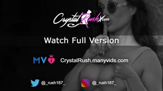 Crystal rush fingers her wet pussy and uses anal toys for intense masturbation, achieving a powerful orgasm