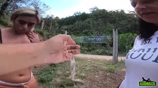 Wanessa Boyer's Heart Races Climbing Woods In Tight Shorts Ass Peek