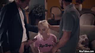 petite blonde lana sharapova sucks dick then takes hardcore threesome pounding