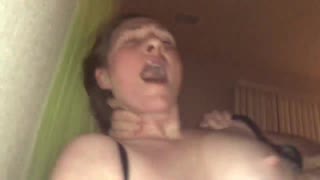 Rough throat fuck helps busty milf orgasm hard - BunnieAndTheDude 💦😈