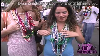 look at these exhibitionist sluts baring tits and pussies at fantasy fest!