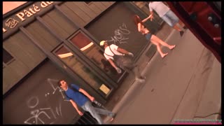 married guy fucks redhead while driving around the city
