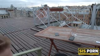 "bad minx drops orange top begging friend to thrust cock deep in wet pussy!"